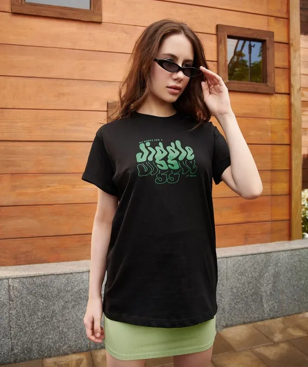 Black_Cotton_Oversized_Green_Flame_Graphic_T-Shirt_For_Unisex
