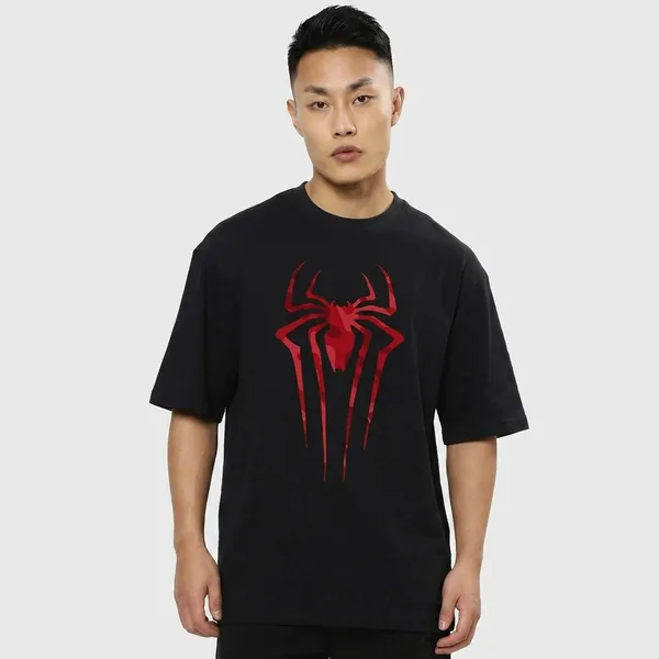 Black_Cotton_Oversized_Spider_Graphic_T-Shirt_For_Unisex