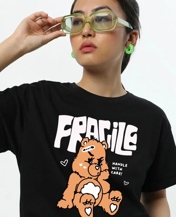 Black_Cotton_Regular_Fit_Fragile_Graphic_T-Shirt_For_Unisex