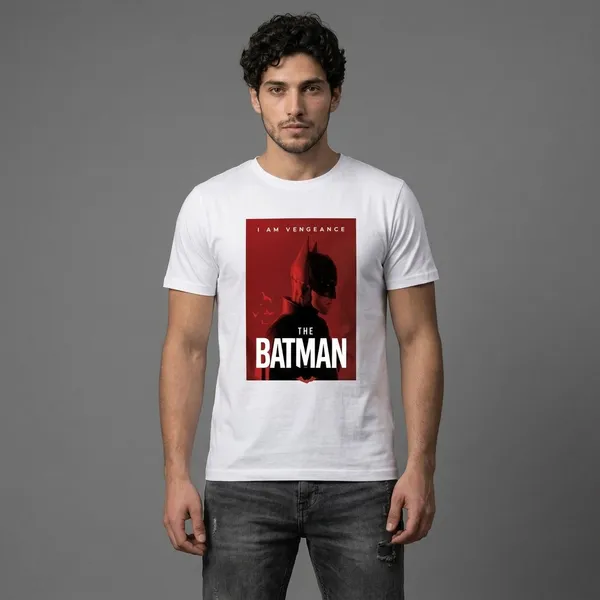 White_Cotton_Regular_Fit_Batman_Graphic_T-Shirt_For_Unisex