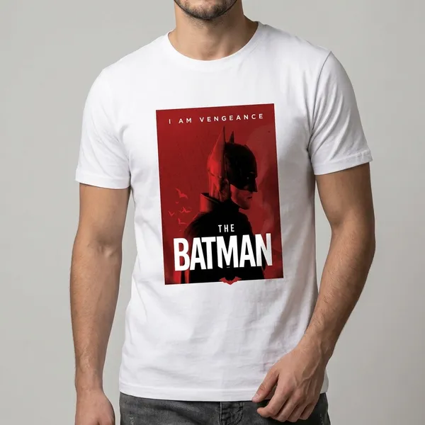 White_Cotton_Regular_Fit_Batman_Graphic_T-Shirt_For_Unisex