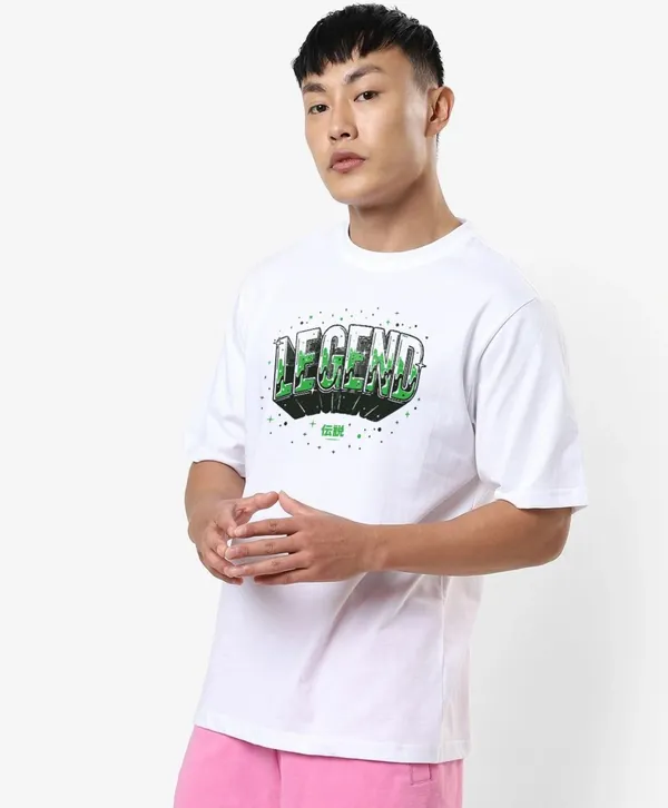 White_Cotton_Oversized_Legend_Graphic_T-Shirt_For_Unisex
