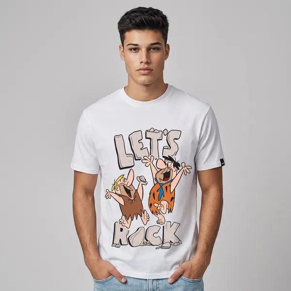 White_Cotton_Regular_Fit_Cartoon_Graphic_T-Shirt_For_Unisex