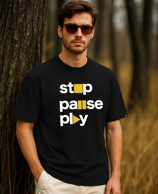 Black_Cotton_Regular_Fit_Stop_Pause_Play_T-Shirt_For_Unisex