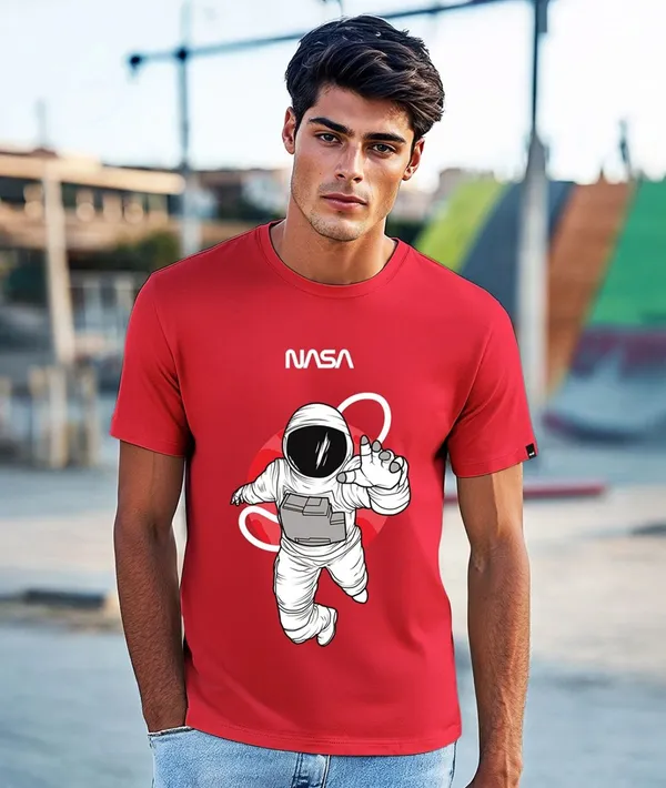 Cherry_Red_Cotton_Regular_Fit_Nasa_Graphic_T-Shirt_For_Unisex