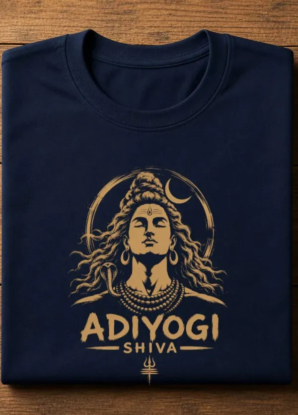 Black_Cotton_Regular_Fit_Golden_Adiyogi_Shiva_Graphic_T-Shirt_For_Unisex