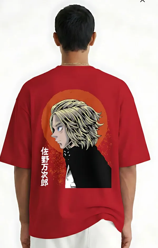 Cherry_Red_Cotton_Oversized_Anime_Graphic_T-Shirt_For_Unisex