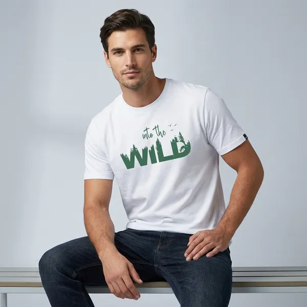 White_Cotton_Regular_Fit_Into_The_Wild_Nature_Graphic_T-Shirt_For_Unisex