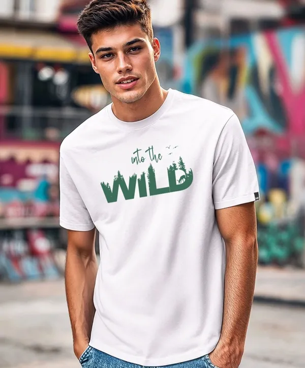 White_Cotton_Regular_Fit_Into_The_Wild_Nature_Graphic_T-Shirt_For_Unisex