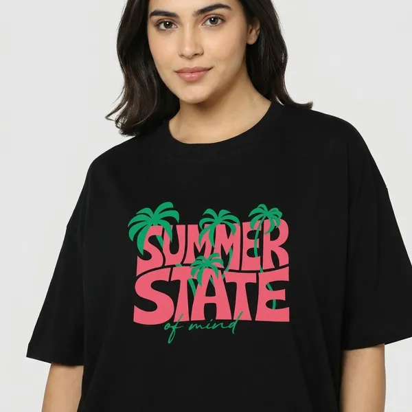 Black_Cotton_Relaxed_Fit_Tropical_Graphic_T-Shirt_For_Unisex