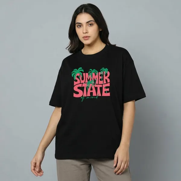 Black_Cotton_Relaxed_Fit_Tropical_Graphic_T-Shirt_For_Unisex