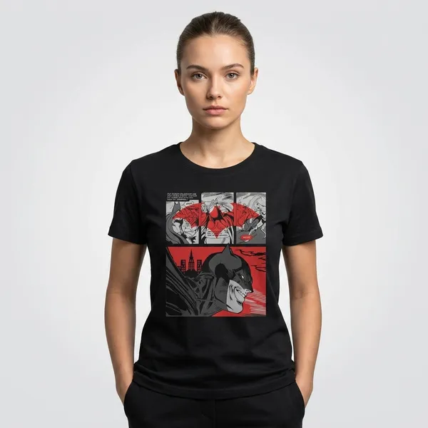 Black_Cotton_Regular_Fit_Batman_Comic_Graphic_T-Shirt_For_Unisex