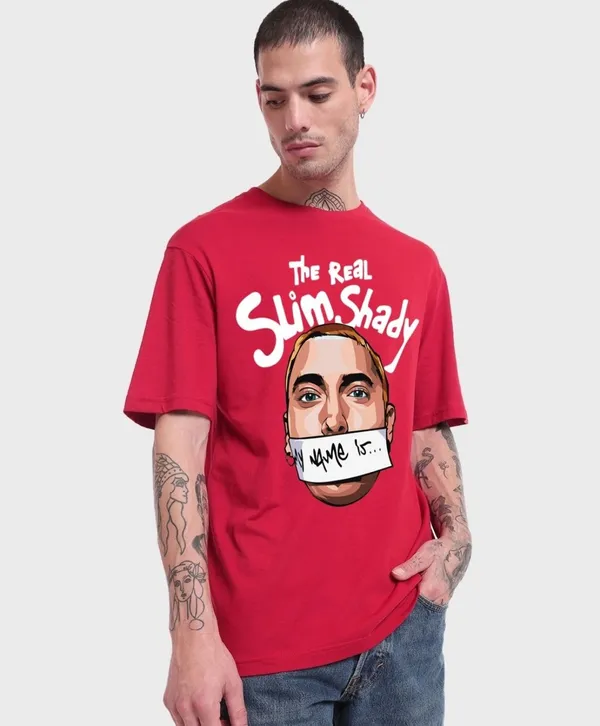 Cherry_Red_Cotton_Oversized_Real_Slim_Shady_Graphic_T-Shirt_For_Unisex