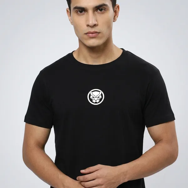 Black_Cotton_Regular_Fit_Panther_Graphic_Round_Neck_T-Shirt_For_Unisex