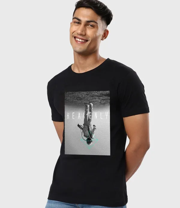 Black_Cotton_Regular_Fit_Heavenly_Graphic_T-Shirt_For_Unisex