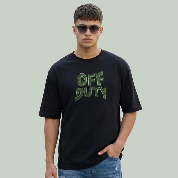 Black_Cotton_Oversized_Off_Duty_Graphic_T-Shirt_For_Unisex