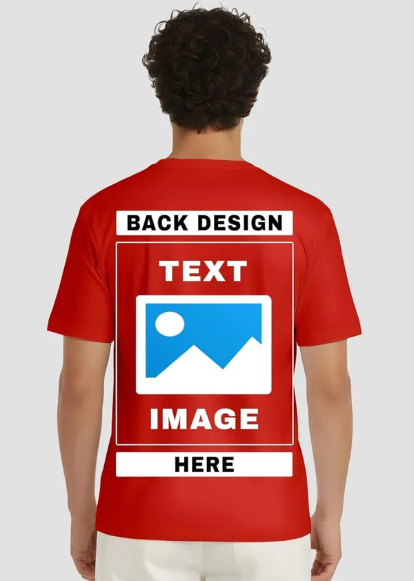 Red_Cotton_Regular_Fit_Round_Neck_T-Shirt_For_Unisex