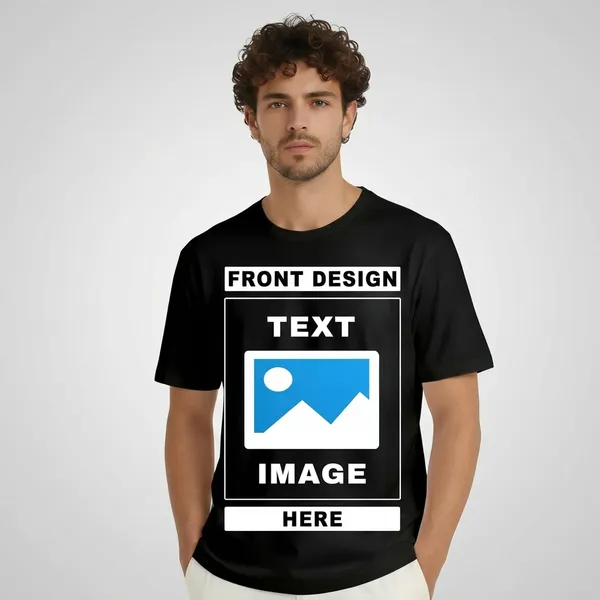 Black_Cotton_Regular_Fit_Round_Neck_T-Shirt_For_Unisex