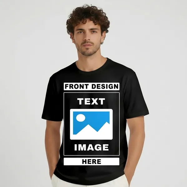 Black_Cotton_Regular_Fit_Round_Neck_T-Shirt_For_Unisex