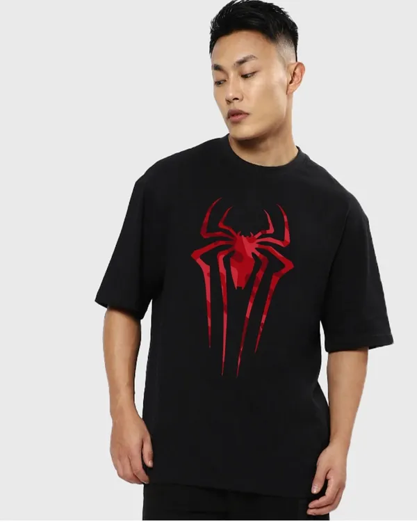 Black_Cotton_Oversized_Spider_Graphic_T-Shirt_For_Unisex