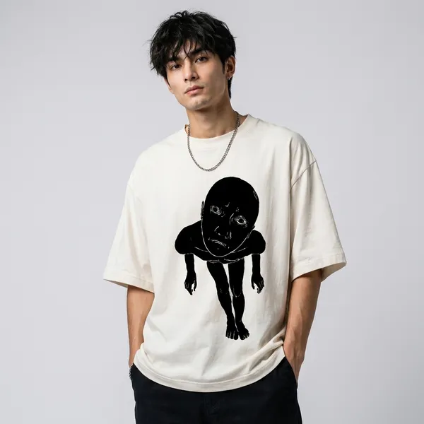White_Cotton_Oversized_Artistic_Graphic_T-Shirt_For_Unisex