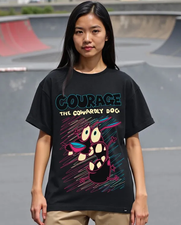 Black_Cotton_Relaxed_Fit_Cartoon_Graphic_T-Shirt_For_Unisex