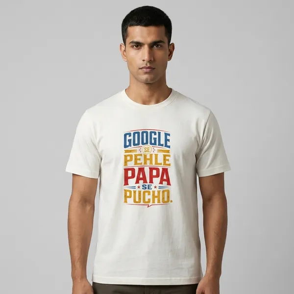 White_Cotton_Regular_Fit_Spanish_Text_Graphic_T-Shirt_For_Unisex