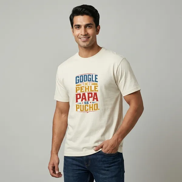 White_Cotton_Regular_Fit_Spanish_Text_Graphic_T-Shirt_For_Unisex
