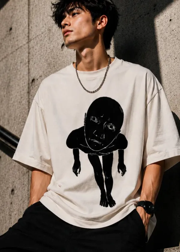 White_Cotton_Oversized_Artistic_Graphic_T-Shirt_For_Unisex