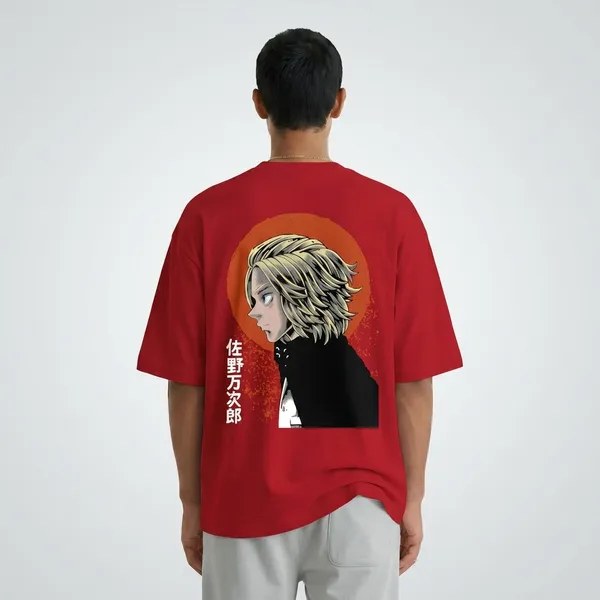 Cherry_Red_Cotton_Oversized_Anime_Graphic_T-Shirt_For_Unisex