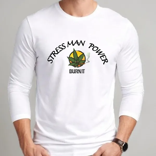White_Pure_Cotton_Full_Sleeve_T_Shirt_For_Men