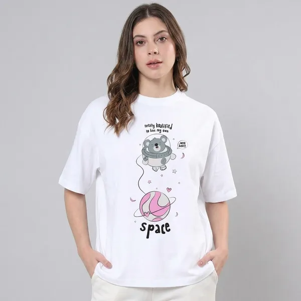 White_Cotton_Oversized_Koala_Quirky_Graphic_T-Shirt_For_Unisex