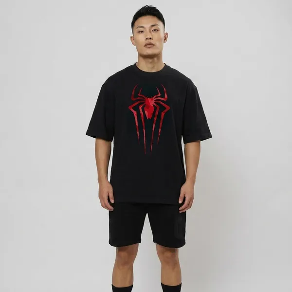 Black_Cotton_Oversized_Spider_Graphic_T-Shirt_For_Unisex
