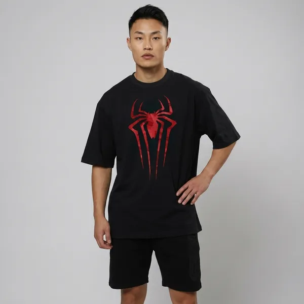 Black_Cotton_Oversized_Spider_Graphic_T-Shirt_For_Unisex