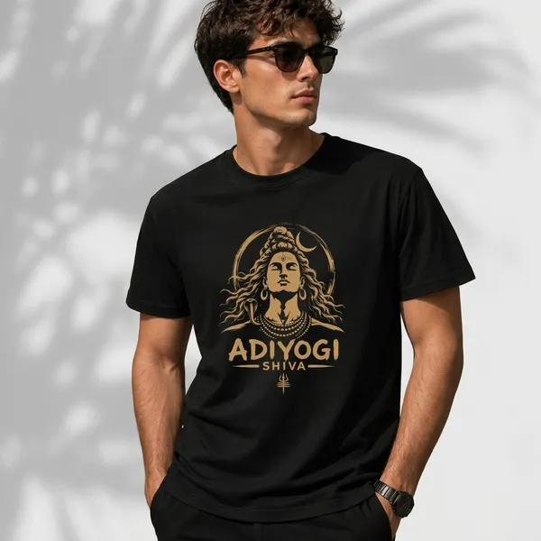 Black_Cotton_Regular_Fit_Adiyogi_Shiva_Graphic_T-Shirt_For_Unisex