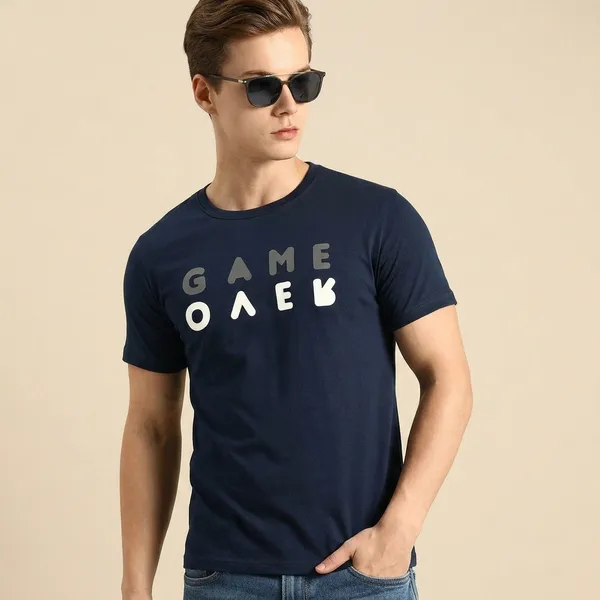 Black_Cotton_Regular_Fit_Text_Graphic_T-Shirt_For_Unisex