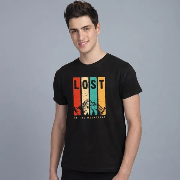 Black_Cotton_Regular_Fit_Mountain_Graphic_T-Shirt_For_Unisex