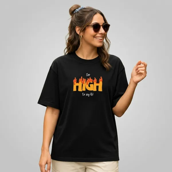 Black_Cotton_Oversized_Flame_Graphic_Round_Neck_T-Shirt_For_Unisex