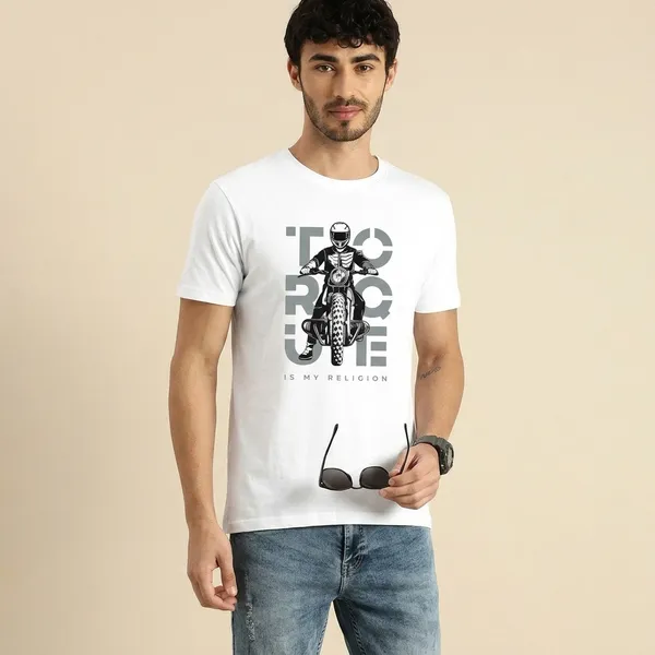 White_Cotton_Regular_Fit_Ride_Safe_Motorcycle_Graphic_T-Shirt_For_Unisex