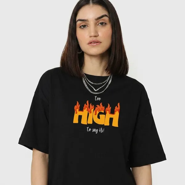Black_Cotton_Oversized_Flame_Graphic_Streetwear_T-Shirt_For_Unisex