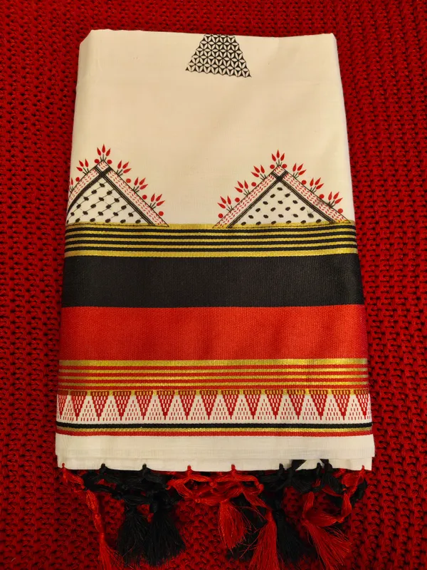 Cotton_Ethnic_Printed_Border_Saree-Multicolor_