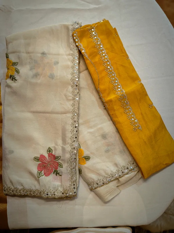 Fancy_Sareee_With_Blouse,_Mirror_Work
