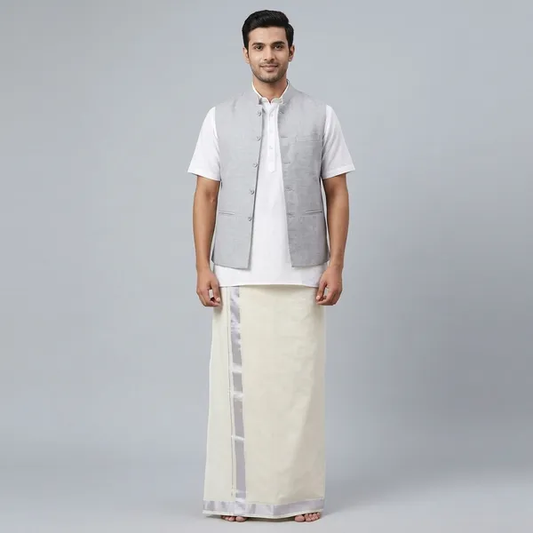 Men'S_White_with_Silver_Border_Mundu_/_Otta_Mundu_/_Lungi_(South_Indian_Kerala_Dhoti)