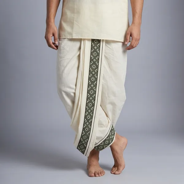 Men'S_White_Printed_Single_Mundu_/_Otta_Mundu_/_Lungi_(South_Indian_Kerala_Dhoti)