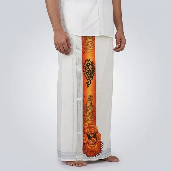 Men'S_White_Printed_Single_Mundu_/_Otta_Mundu_/_Lungi_(South_Indian_Kerala_Dhoti)