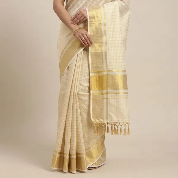 Kerala_Set_Mundu_(Mundum_Neriyathum)_Cream_&_Gold_Silk_For_Women