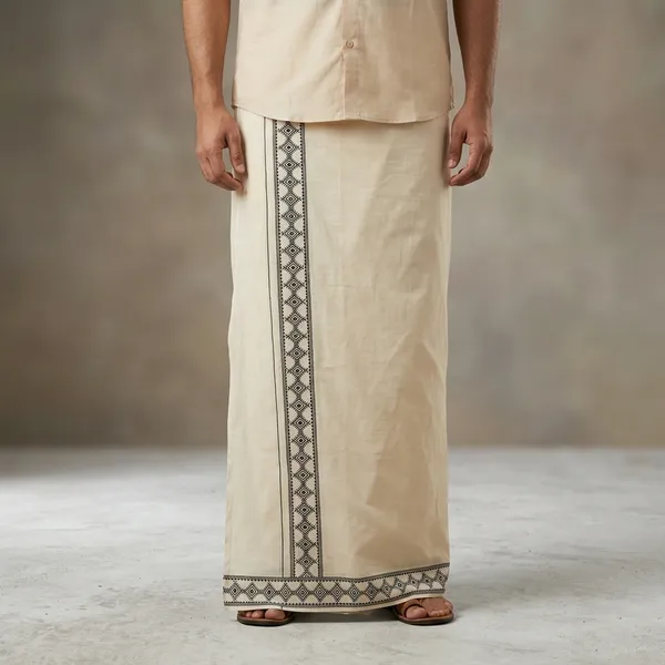 Men'S_White_Printed_Single_Mundu_/_Otta_Mundu_/_Lungi_(South_Indian_Kerala_Dhoti)