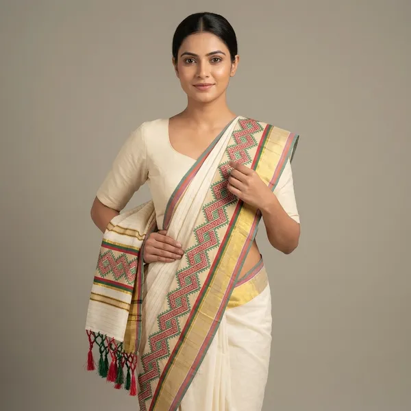 Cotton_Saree_With_Geometric_Embroidery_-Off_White_