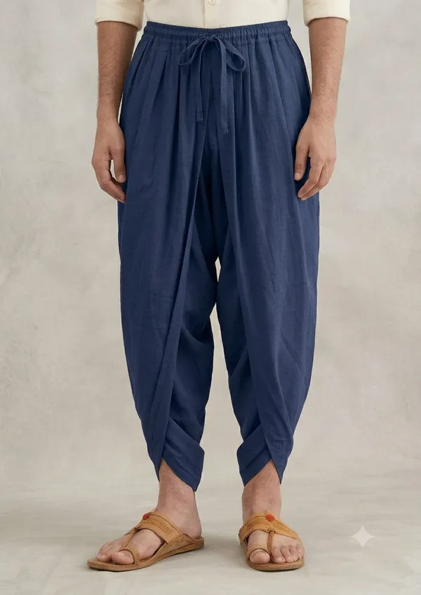 Earthy_Tone_Dhoti_Pants_Duo_Navy_Blue_Terracotta