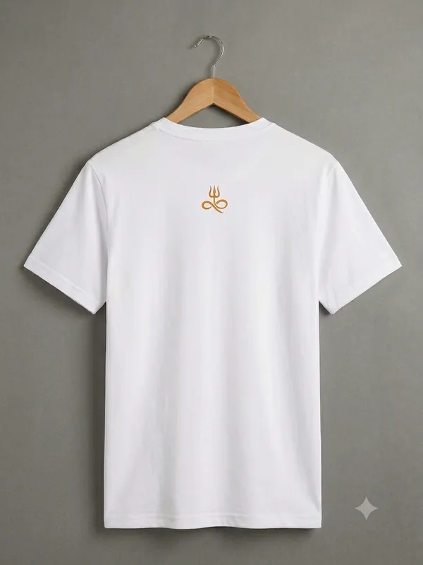 White_Cotton_Regular_Fit_Trishul_Print_T-Shirt_For_Men